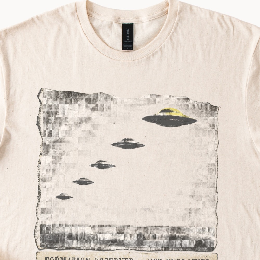 Formation Observed Not Explained Flying Saucers Ascending Tee